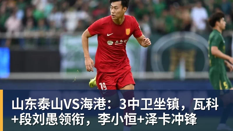 山东泰山VS海港：3中卫坐镇，瓦科+段刘愚领衔，李小恒+泽卡冲锋