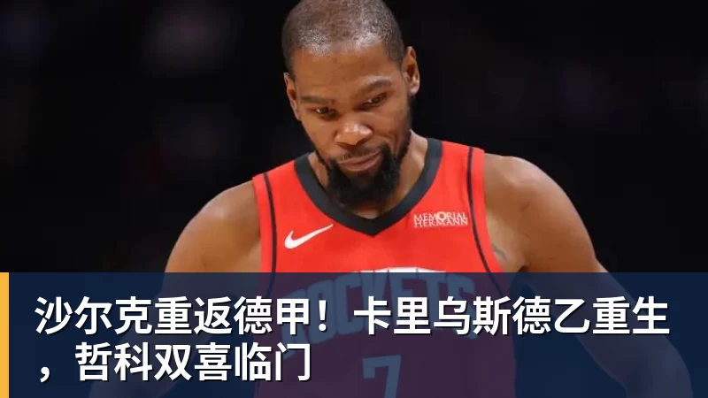 沙尔克重返德甲！卡里乌斯德乙重生，哲科双喜临门